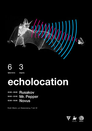 Афиши техно мероприятия echolocation